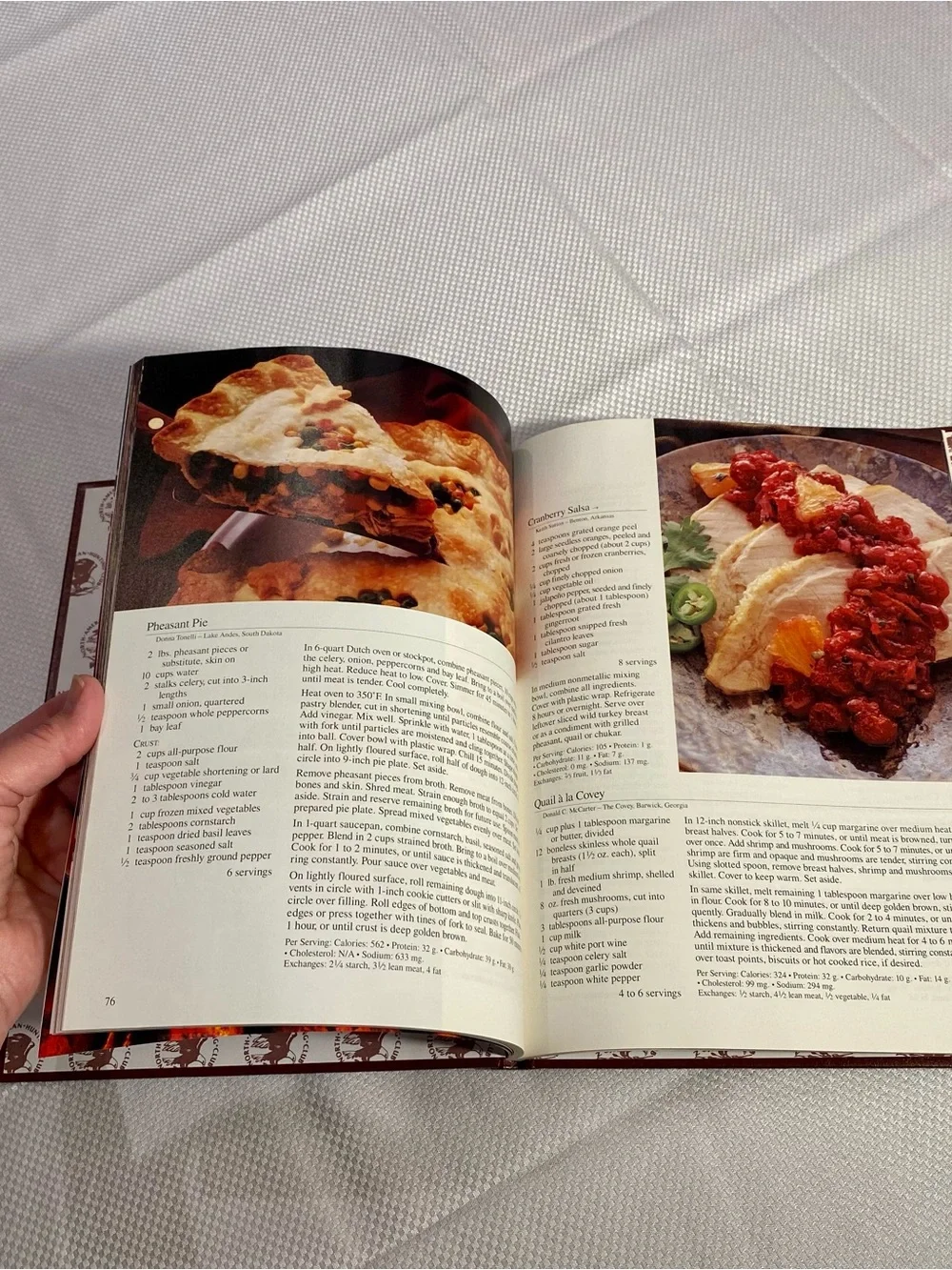 Favorite Wild Game Cookbook - Brown Hardcover 128 pages